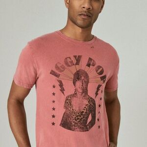 LUCKY BRAND Iggy Pop Graphic Tee Mens Size Medium